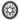 absoluteBLACK SRAM AXS Gravel Oval Chainring - absoluteBLACK - Garage Cycles