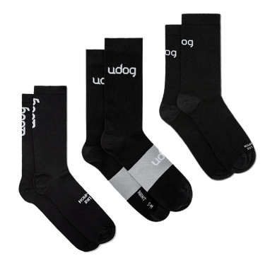 BLACK SOCKS BUNDLE - UDOG - Garage Cycles