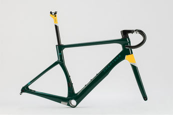 CHAPTER2 KOKO FRAMESET(DISC BRAKE) BRG + YELLOW W/ SILVER - CHAPTER2 - Garage Cycles
