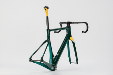 CHAPTER2 KOKO FRAMESET(DISC BRAKE) BRG + YELLOW W/ SILVER - CHAPTER2 - Garage Cycles