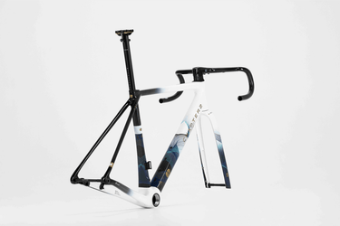 CHAPTER2 RIRA FRAMESET (DISC BRAKE) RIRA WHITE FADE W/SWIRLS - CHAPTER2 - Garage Cycles