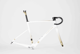 CHAPTER2 TOA FRAMESET(DISC BRAKE) WHITE W/GOLD (KOURA) - CHAPTER2 - Garage Cycles