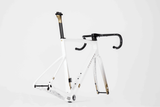 CHAPTER2 TOA FRAMESET(DISC BRAKE) WHITE W/GOLD (KOURA) - CHAPTER2 - Garage Cycles