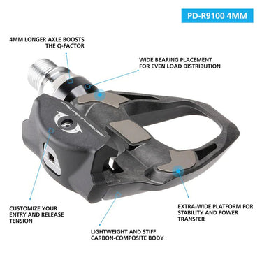 DURA - ACE SPD - SL Pedal single sided with carbon body for Road competition - Shimano - Garage Cycles