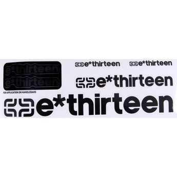 E*Thirteen Race Handlebar Decal Kit - E*thirteen - Garage Cycles