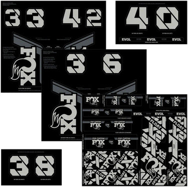 Fox Custom Decal Kit - Fox Shox - Garage Cycles