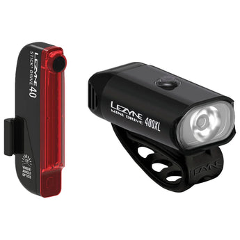 Lezyne Mini Drive 400 and Stick+ Light System - Lezyne - Garage Cycles
