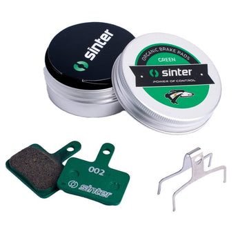 Sinter Premium Organic Disc Brake Pads, Green - Sinter - Garage Cycles