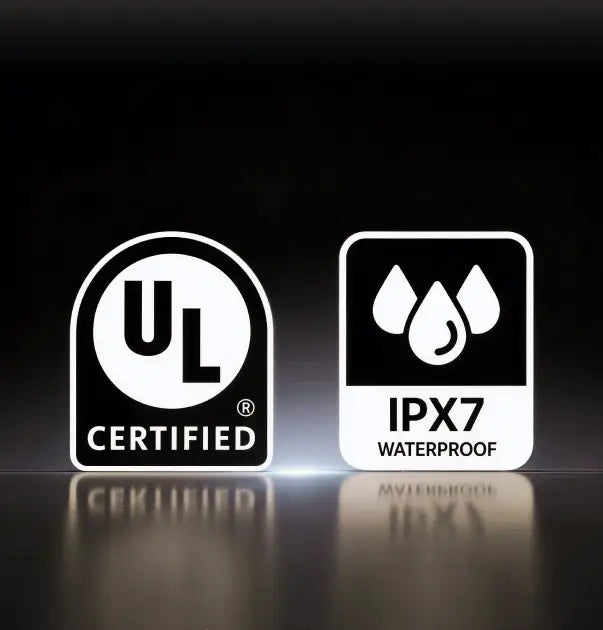  IPX Waterproof & UL Certified