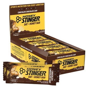 Oat and Honey Bar, Chocolate Chip 12/Box - Honey Stinger - Garage Cycles